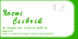 noemi csibrik business card